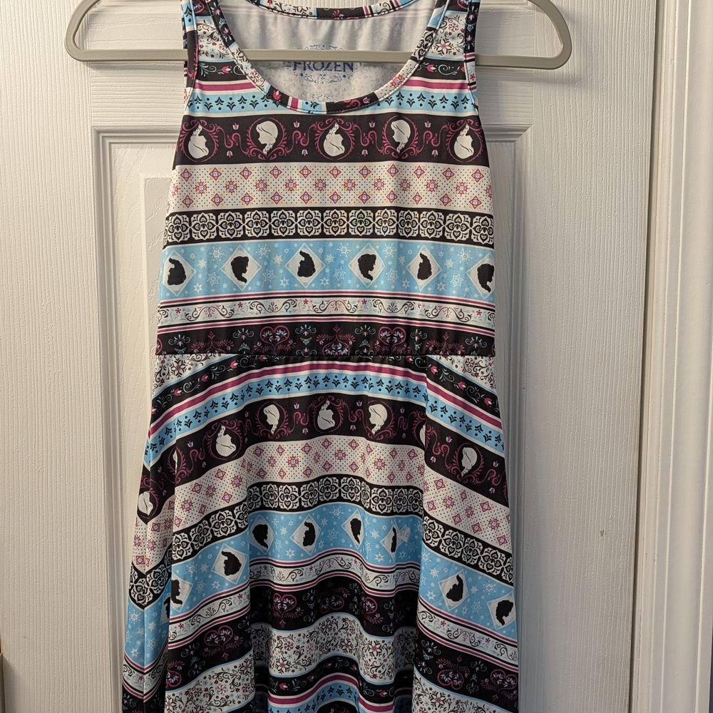 Frozen Themed Sleeveless Dress From Hot Topic